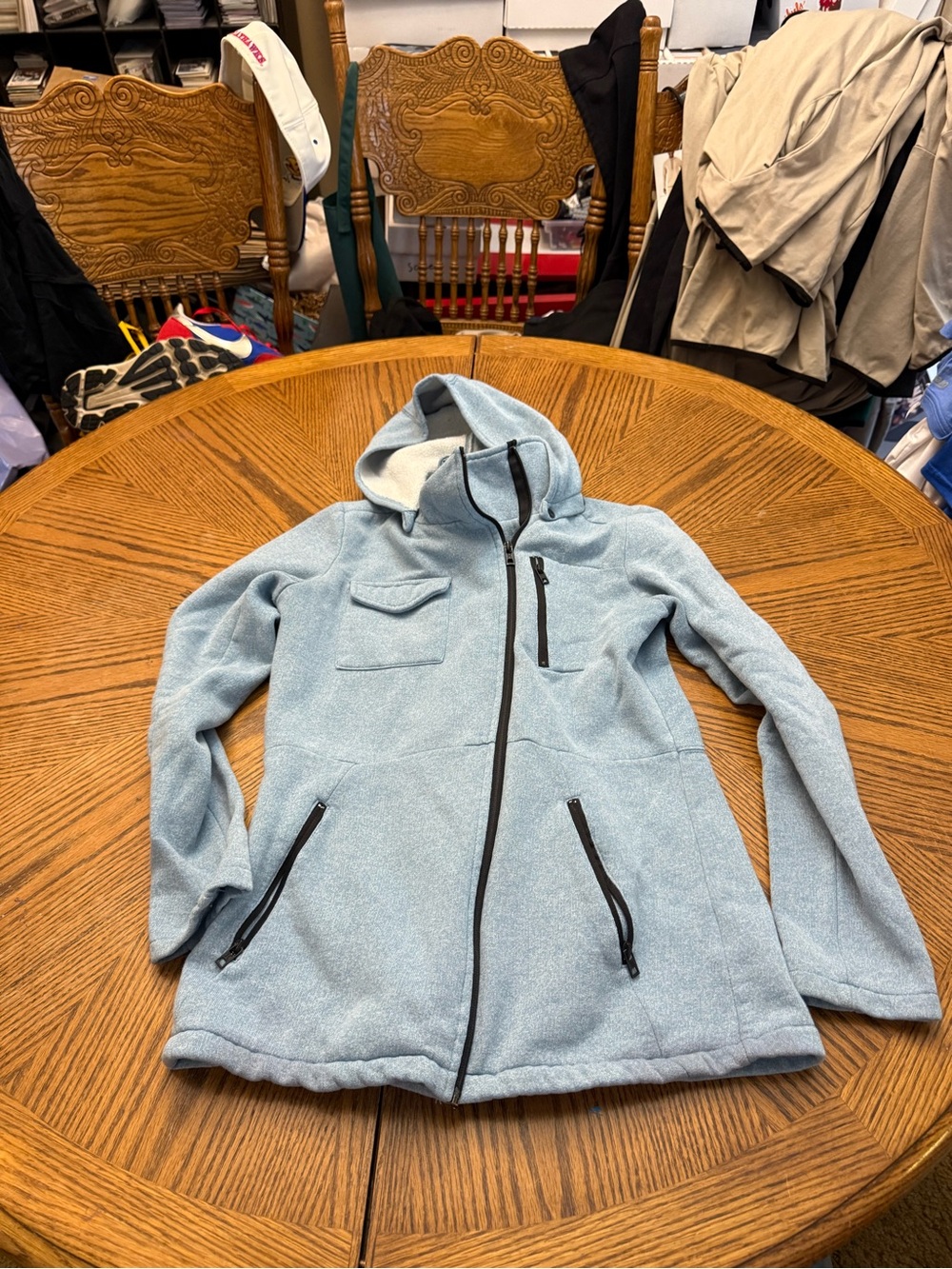 Hurley Light Blue Hooded Fleece Pullover